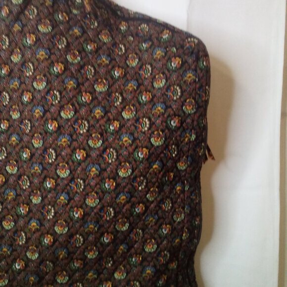 Vera Bradley Garment Bag Hanging Folding Pockets Floral Black Red - Picture 5 of 16